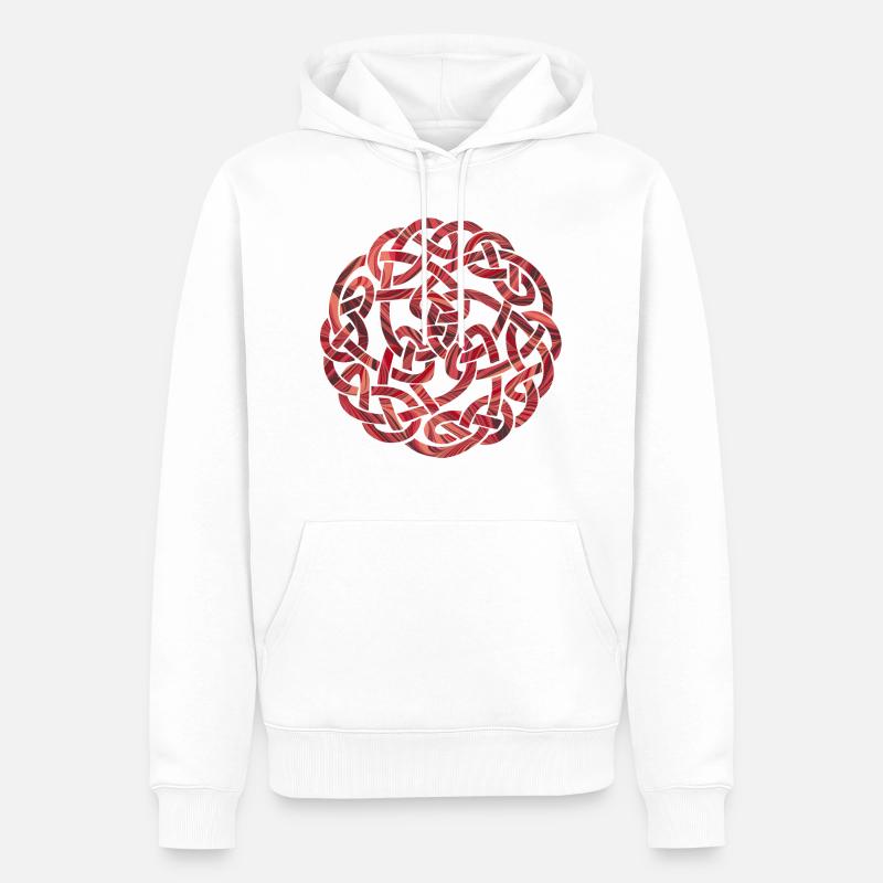 keltischer knoten 5 e 18 - Männer Premium Bio Hoodie - Weiß