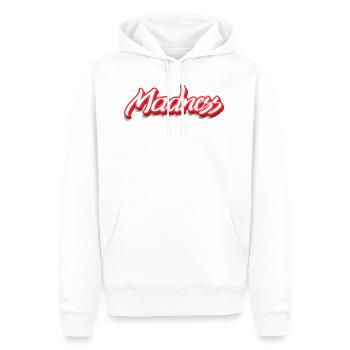 madness - Männer Premium Bio Hoodie - Weiß - Vorne - Nico (187cm)