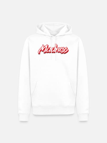 Madness - Men’s Premium Organic Hoodie - white