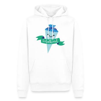Schulkind - Männer Premium Bio Hoodie - Weiß - Vorne - Nico (187cm)