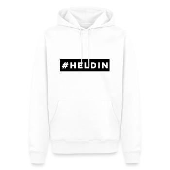 # Heldin - Männer Premium Bio Hoodie - Weiß - Vorne - Nico (187cm)