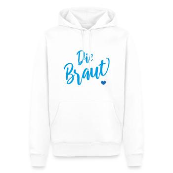 Die Braut - Sweat à capuche Premium bio Homme - blanc - Devant - Nico (187cm)