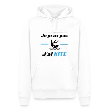 Kitesurfen / Ich kann keinen Drachen / Geschenk haben - Männer Premium Bio Hoodie - Weiß - Vorne - Nico (187cm)