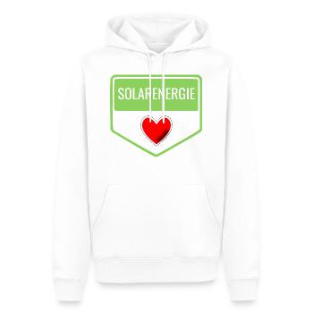I Love Photovoltaik Solarenergie Sun Power - Männer Premium Bio Hoodie - Weiß - Vorne - Nico (187cm)