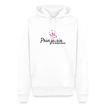 Prinzessin in Ausbildung mit Krone - Männer Premium Bio Hoodie - Weiß - Vorne - Nico (187cm)