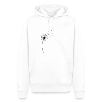 Pusteblume Löwenzahn Valentinstag Herzchen Herz - Männer Premium Bio Hoodie - Weiß - Vorne - Nico (187cm)