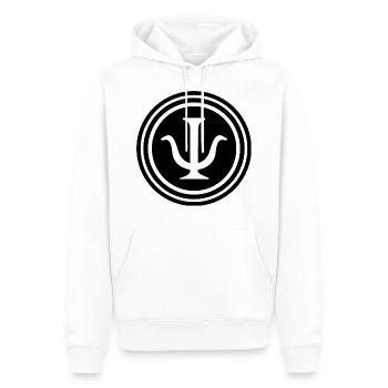 Psychologie Psychologue Étudiant Symbole - Sweat à capuche Premium bio Homme - blanc - Devant - Nico (187cm)
