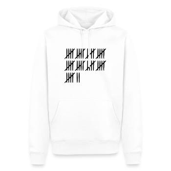 47. Geburtstag Strichliste 47 Jahre alt - Männer Premium Bio Hoodie - Weiß - Vorne - Nico (187cm)