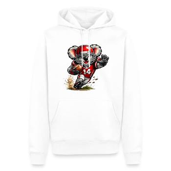 Süßer Koala spielt American Football - Männer Premium Bio Hoodie - Weiß - Vorne - Nico (187cm)