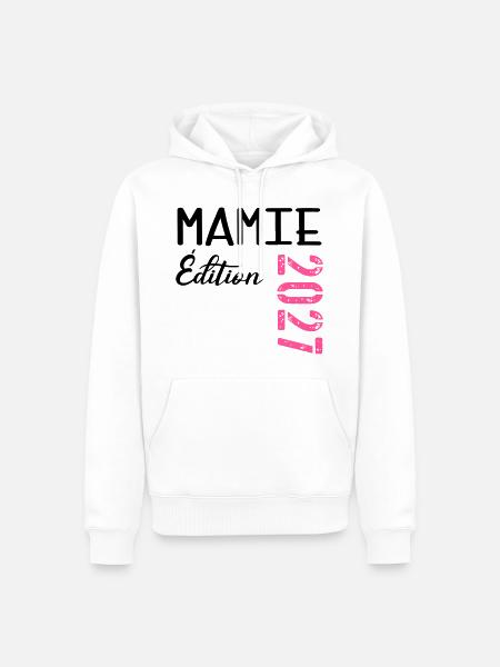 Baby Oma 2027 - Männer Premium Bio Hoodie - Weiß