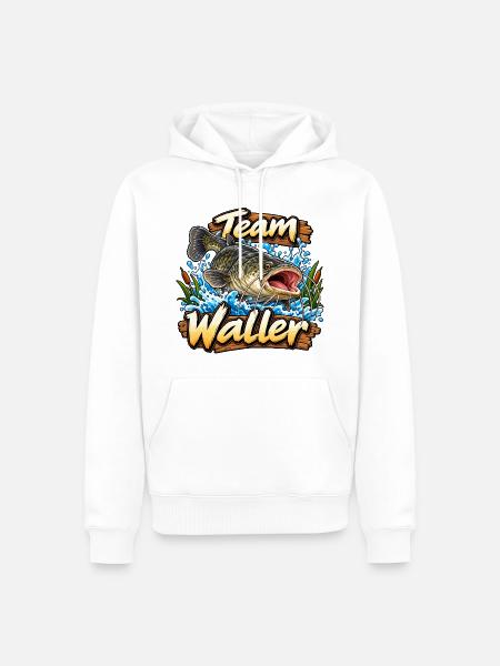 Team Waller - Männer Premium Bio Hoodie - Weiß