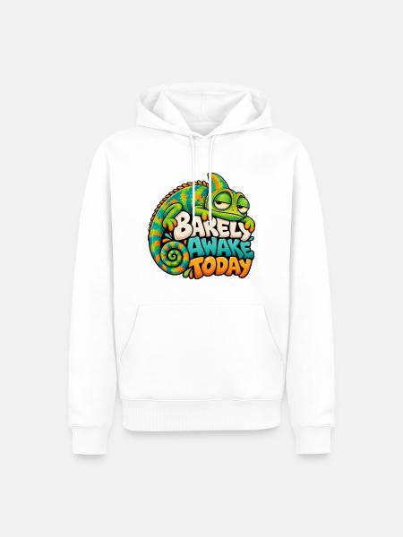 Chamäleon - Männer Premium Bio Hoodie - Weiß