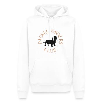 Dachshund Owners Club Orange - Sweat à capuche Premium bio Homme - blanc - Devant - Nico (187cm)