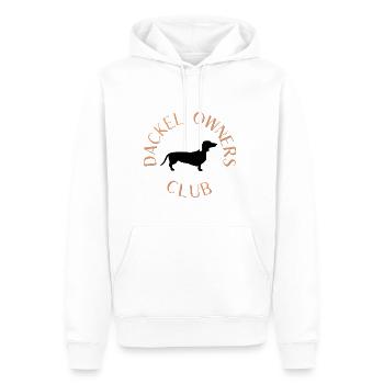 Dackel Owners Club - Männer Premium Bio Hoodie - Weiß - Vorne - Nico (187cm)
