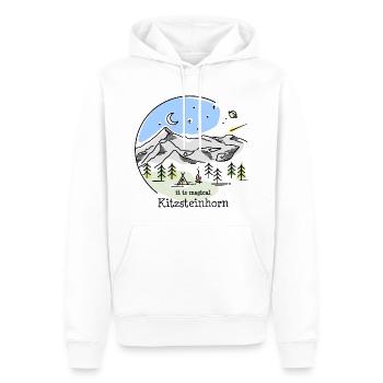 Kitzsteinhorn Hohe Tauern Glocknergruppe Salzburg - Männer Premium Bio Hoodie - Weiß - Vorne - Nico (187cm)