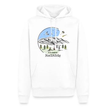 Hochkönig Berg Tirol Hike Hiking - Men’s Premium Organic Hoodie - white - Front - Nico (187cm)