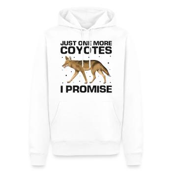 Conception de coyote pour les réacteurs de coyote - Sweat à capuche Premium bio Homme - blanc - Devant - Nico (187cm)