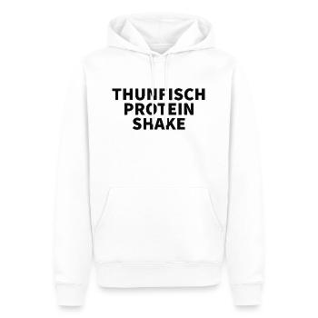 Männer T-Shirt - Männer Premium Bio Hoodie - Weiß - Vorne - Nico (187cm)