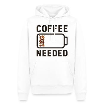 Coffee Cup Coffee Bean Gift Coffee Caffeine - Men’s Premium Organic Hoodie - white - Front - Nico (187cm)