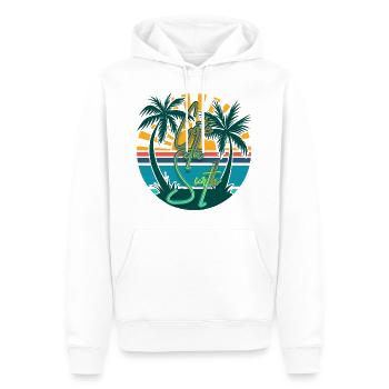 Cote da Suerth - der Name sagt schon alles - Männer Premium Bio Hoodie - Weiß - Vorne - Nico (187cm)