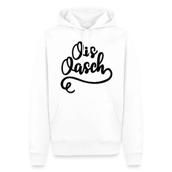 Ois Oasch Mundart Humor Dialekt - Männer Premium Bio Hoodie - Weiß - Vorne - Nico (187cm)