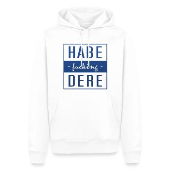 Habe dere, Bayern, Bavaria - Männer Premium Bio Hoodie - Weiß - Vorne - Nico (187cm)
