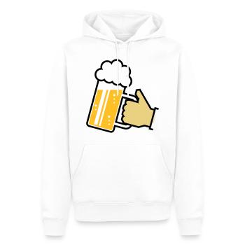 XGruß de Bavière (L3) - Sweat à capuche Premium bio Homme - blanc - Devant - Nico (187cm)
