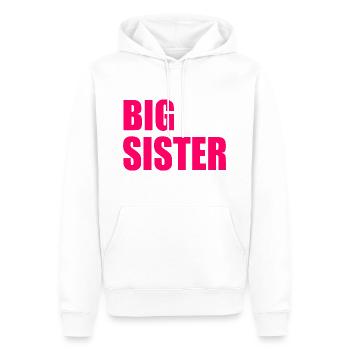 Big sister - Sweat à capuche Premium bio Homme - blanc - Devant - Nico (187cm)