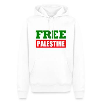 Free palestine - Männer Premium Bio Hoodie - Weiß - Vorne - Nico (187cm)