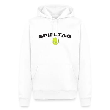 Spieltag Tennis - Männer Premium Bio Hoodie - Weiß - Vorne - Nico (187cm)