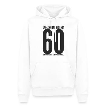 60. Geburtstag - Männer Premium Bio Hoodie - Weiß - Vorne - Nico (187cm)