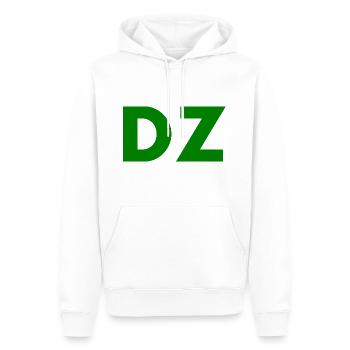 Dz - Männer Premium Bio Hoodie - Weiß - Vorne - Nico (187cm)