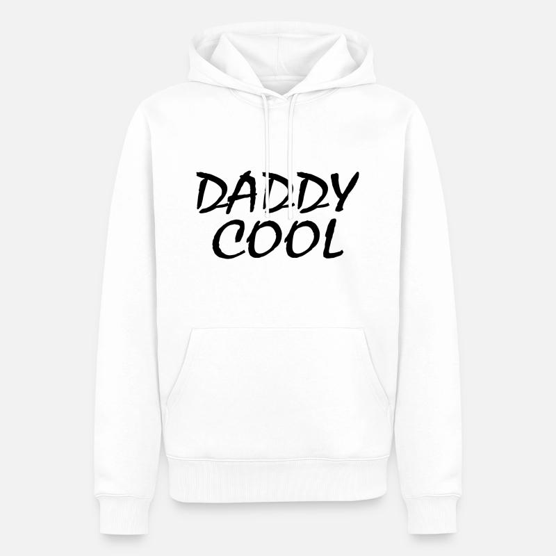 Daddy cool - Sweat à capuche Premium bio Homme - blanc