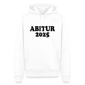 Abitur 2025 - Männer Premium Bio Hoodie - Weiß - Vorne - Nico (187cm)