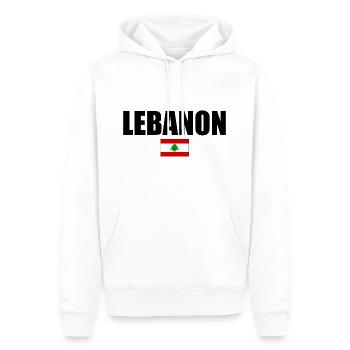 Liban - Sweat à capuche Premium bio Homme - blanc - Devant - Nico (187cm)