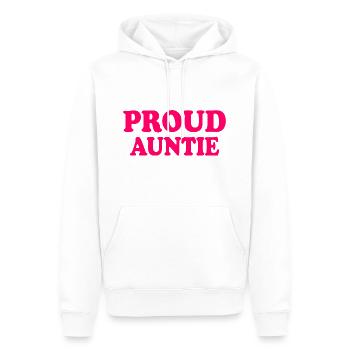 Proud auntie - Männer Premium Bio Hoodie - Weiß - Vorne - Nico (187cm)