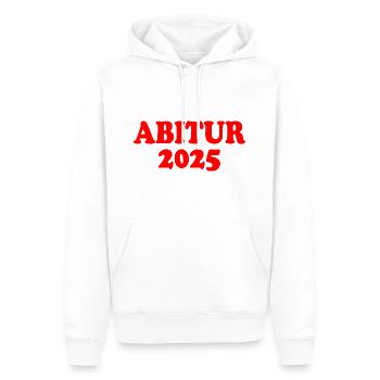 Abitur 2025 - Sweat à capuche Premium bio Homme - blanc - Devant - Nico (187cm)