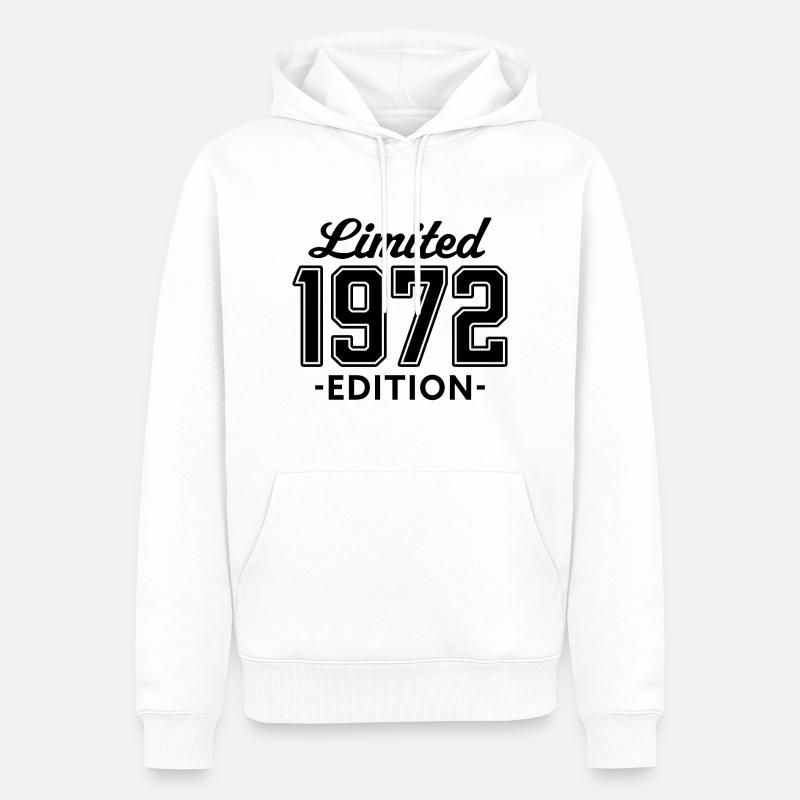 édition limitée 1972 - Sweat à capuche Premium bio Homme - blanc