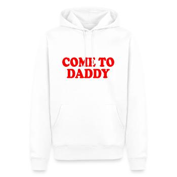 come to daddy - Männer Premium Bio Hoodie - Weiß - Vorne - Nico (187cm)
