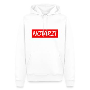 Notarzt - Männer Premium Bio Hoodie - Weiß - Vorne - Nico (187cm)