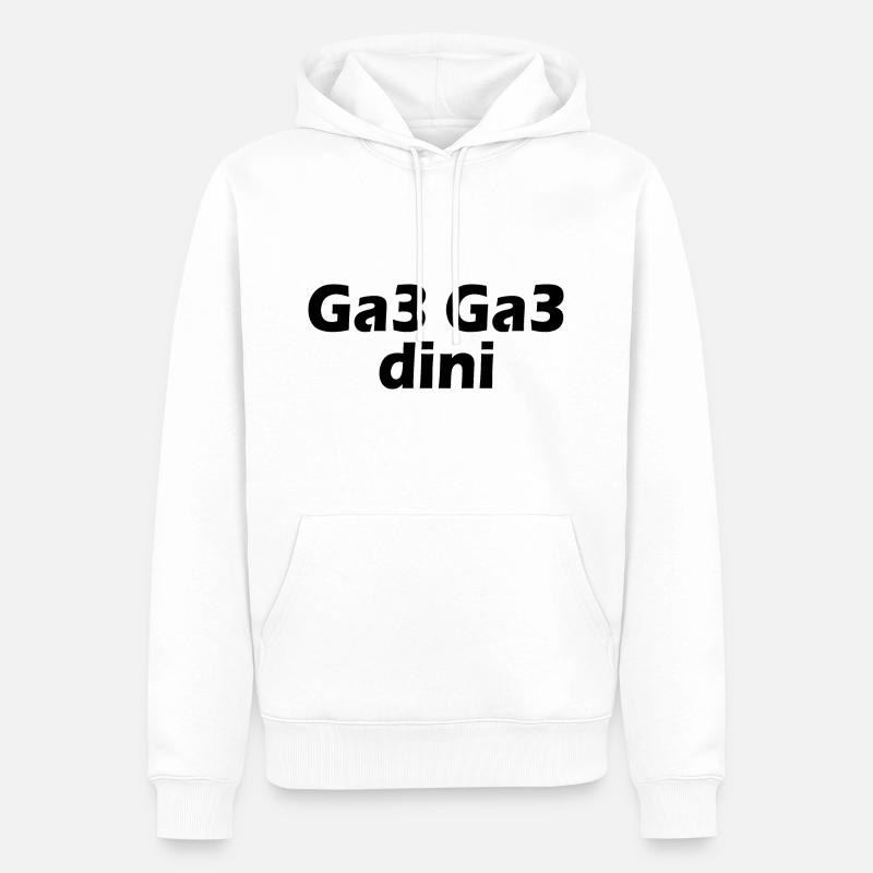 Ga3 ga3 dini - Männer Premium Bio Hoodie - Weiß