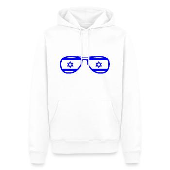 Israel - Männer Premium Bio Hoodie - Weiß - Vorne - Nico (187cm)