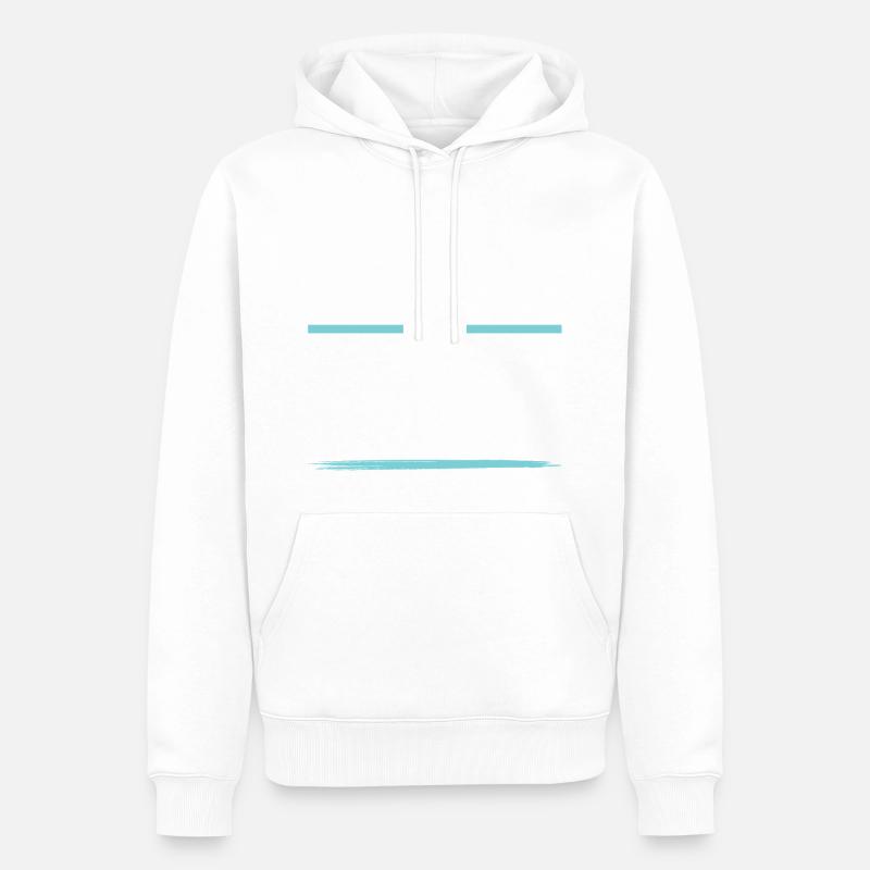 Équipe de fléchettes - Sweat à capuche Premium bio Homme - blanc