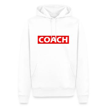 COACH - Men’s Premium Organic Hoodie - white - Front - Nico (187cm)