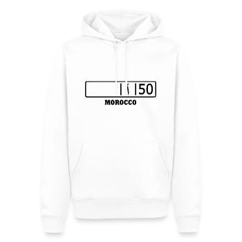 Nador kennzeichen ا 50 - Männer Premium Bio Hoodie - Weiß - Vorne - Nico (187cm)