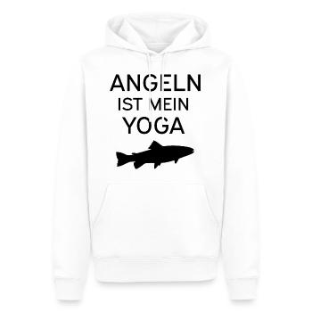 pêche - Sweat à capuche Premium bio Homme - blanc - Devant - Nico (187cm)