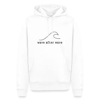 Wave after wave - Männer Premium Bio Hoodie - Weiß - Vorne - Nico (187cm)
