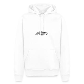 Klettern Bouldern Wandern Geschenk climb Kind Berg - Männer Premium Bio Hoodie - Weiß - Vorne - Nico (187cm)