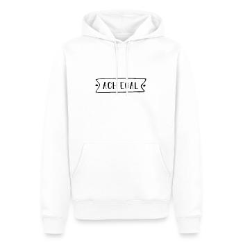 Ach Egal - Männer Premium Bio Hoodie - Weiß - Vorne - Nico (187cm)