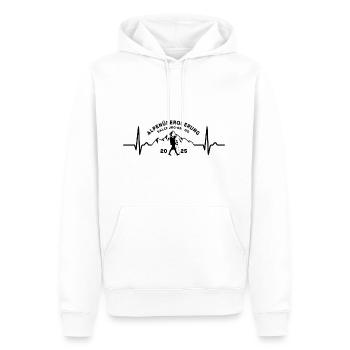 Alpenüberquerung Alpen 2025 Salzburg Grado Wandern - Männer Premium Bio Hoodie - Weiß - Vorne - Nico (187cm)
